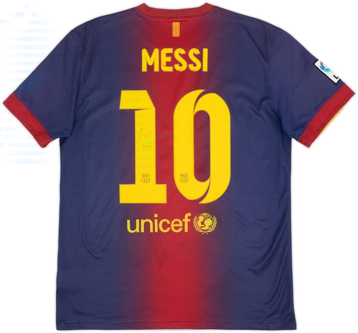 2012-13 Barcelona Home Shirt Messi #10 - 7/10 - (M)