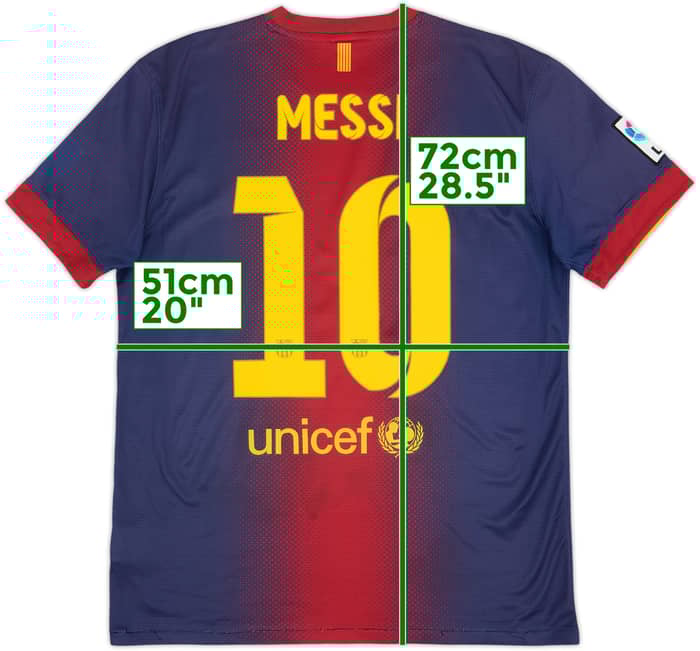 2012-13 Barcelona Home Shirt Messi #10 - 7/10 - (M)