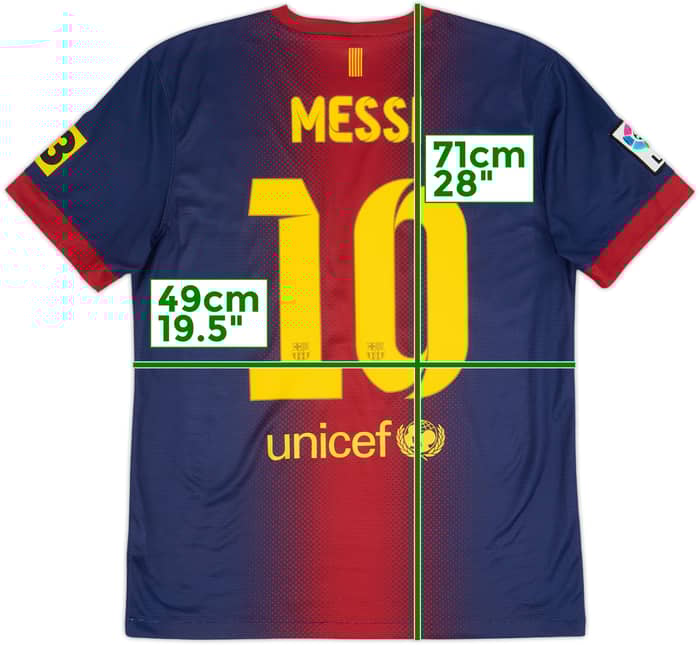 2012-13 Barcelona Home Shirt Messi #10 - 8/10 - (M)