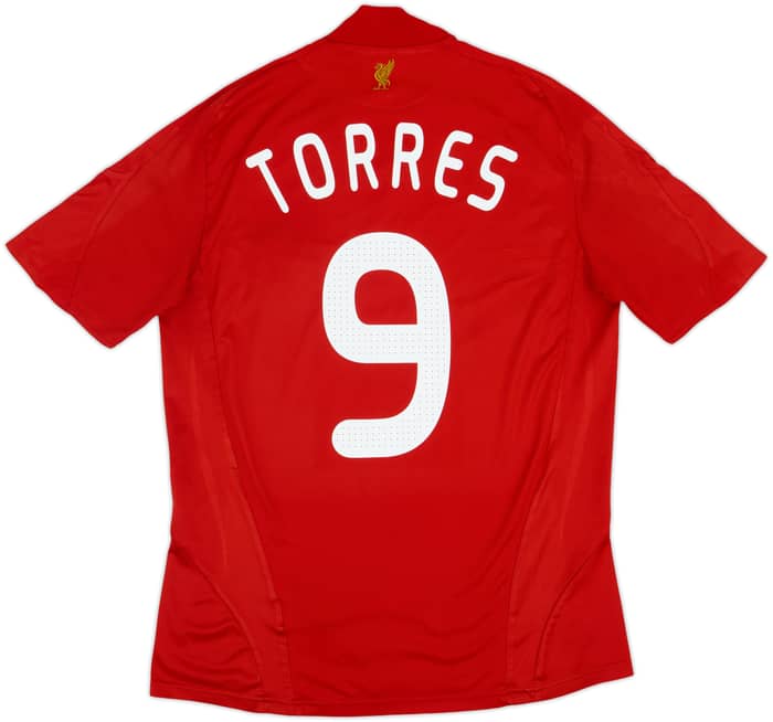 2008-10 Liverpool Camiseta Local Torres #9 - 8/10 - (M)