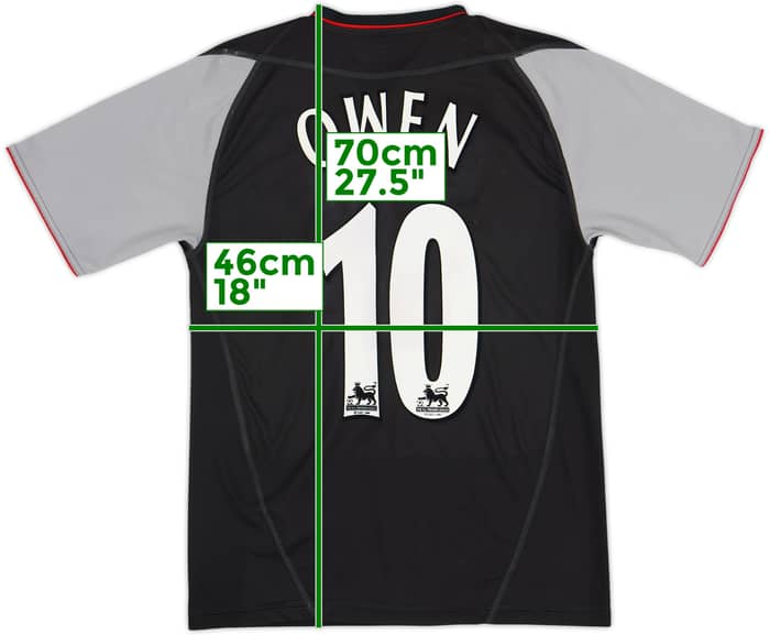 2002-04 Liverpool Away Shirt Owen #10 - 8/10 - (S)
