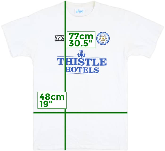 1994-96 Leeds Asics Training Tee - 8/10 - (L)