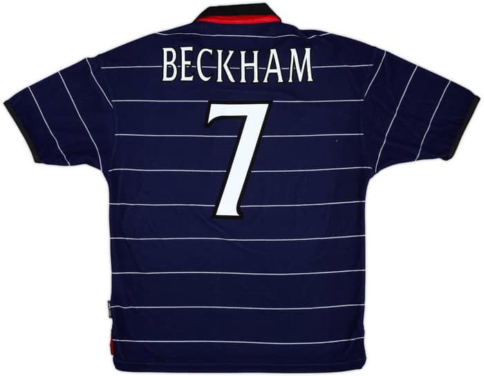 1999-00 Manchester United Away Shirt Beckham #7 - 9/10 - (M)