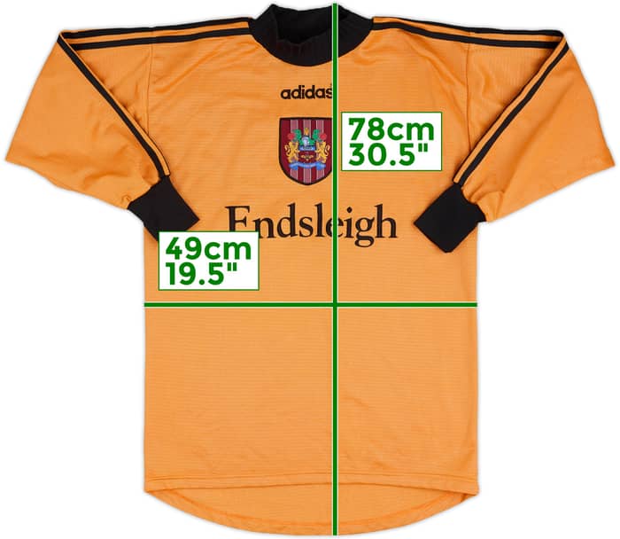 1996-98 Burnley Signed GK Shirt - 10/10 - (S)