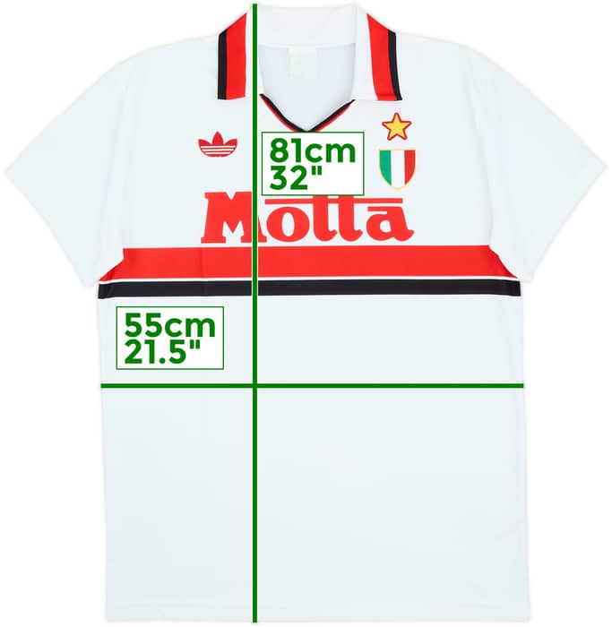 1992-93 AC Milan Away Shirt - 4/10 - (XL)