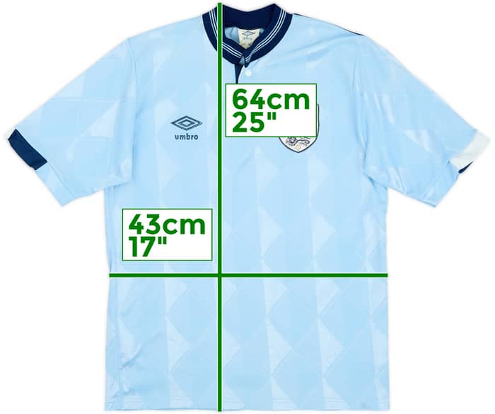 Camiseta de la tercera equipación de Inglaterra 1987-90 - 7/10 - (S)