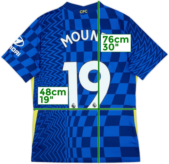 2021-22 Chelsea Home Shirt Mount #19 - 6/10 - (M)