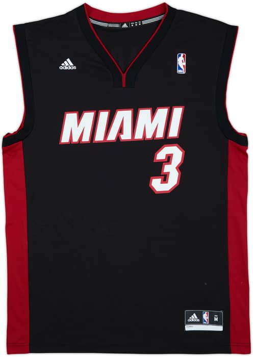 2012-14 Miami Heat Wade #3 adidas Away Jersey - 7/10 - (M)