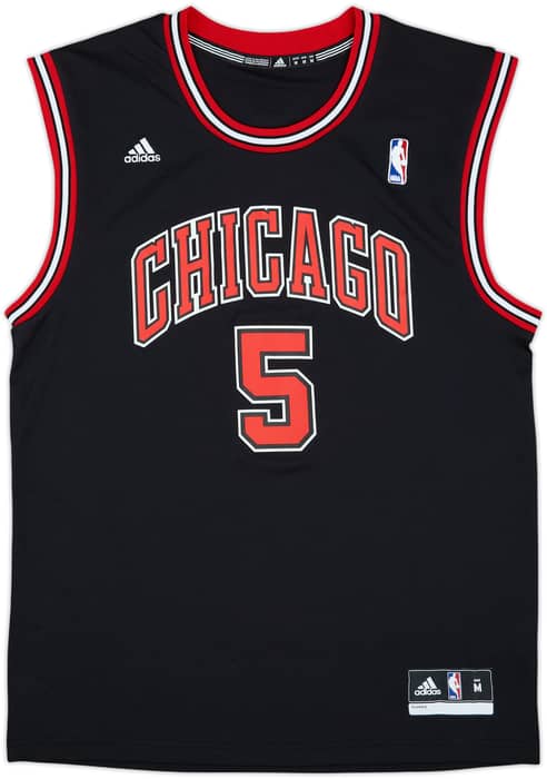 2010-14 Chicago Bulls Boozer #5 adidas Alternate Jersey - 8/10 - (M)