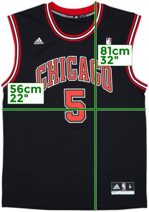 2010-14 Chicago Bulls Boozer #5 adidas Alternate Jersey - 8/10 - (M)