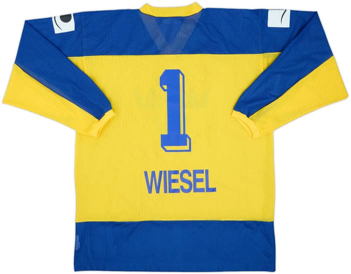 1990s Sweden National Hockey Team Wiesel #1 Grizzly Sport Home Jersey - 7/10 - (M)