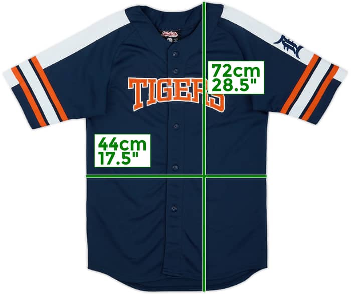 2000s Detroit Tigers Stitches Jersey - 9/10 - (L.Boys)
