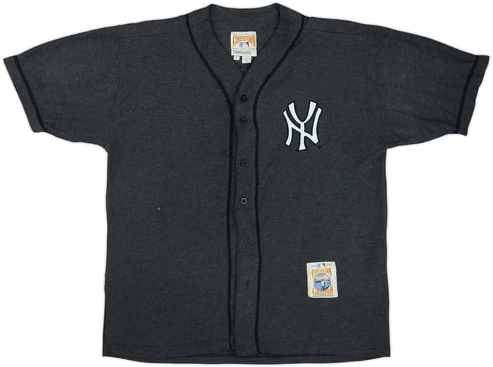 1990s New York Yankees Mantle #7 Mirage Cooperstown Collection Jersey - 5/10 - (L)