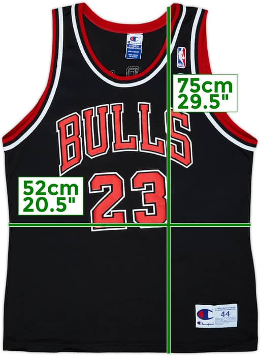 1995-98 Chicago Bulls Jordan #23 Champion Alternate Jersey - 5/10 - (L)