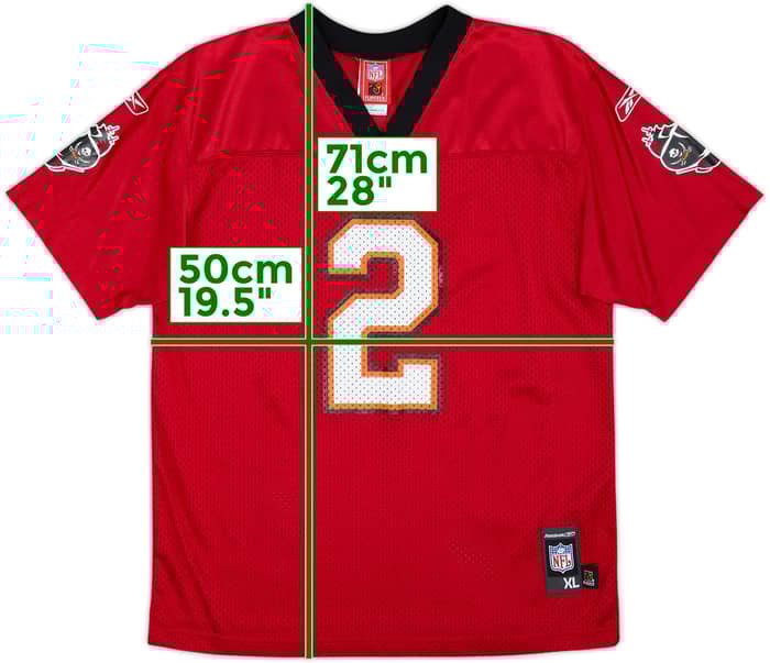 2005-06 Tampa Bay Buccaneers Simms #2 Reebok Replica Home Jersey - 8/10 - (XL.Boys)