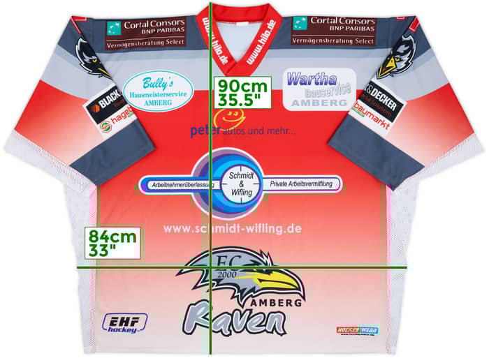 2000s EC 2000 Amberg Ravens Bauerschmitt #1 HockeyWear Home Jersey - 8/10 - (XXL)