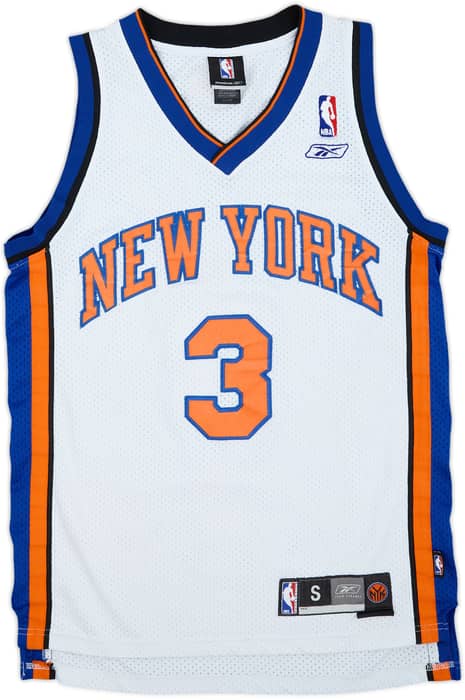 2004-06 New York Knicks Marbury #3 Reebok Swingman Home Jersey - 4/10 - (S)