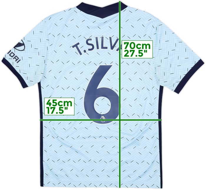 2020-21 Chelsea Away Shirt T.Silva #6 - 6/10 - (S)