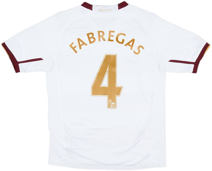 2007-08 Arsenal Away Shirt Fabregas #4 - 6/10 - (XL.Boys)
