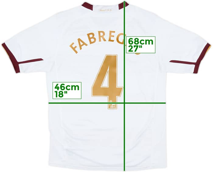 2007-08 Arsenal Away Shirt Fabregas #4 - 6/10 - (XL.Boys)