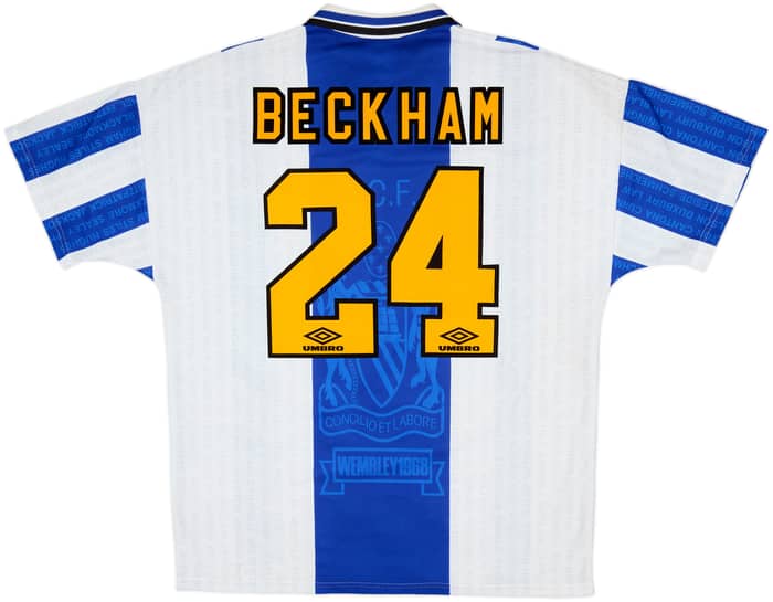 1994-96 Manchester United Third Shirt Beckham #24 - 7/10 - (XL)