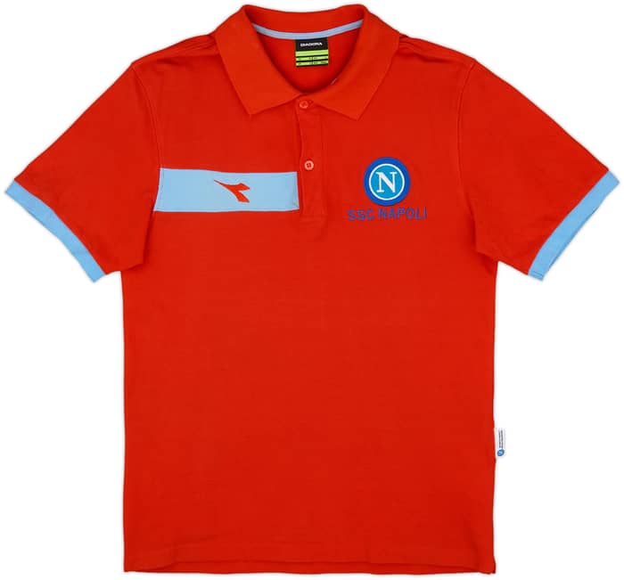 2000-01 Napoli Diadora Polo Shirt - 9/10 - (S)