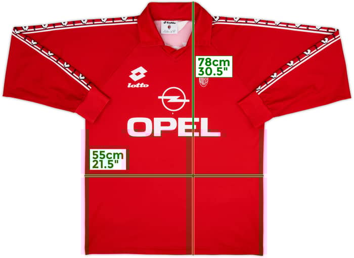 1995-96 AC Milan Lotto Training L/S Shirt - 5/10 - (L)