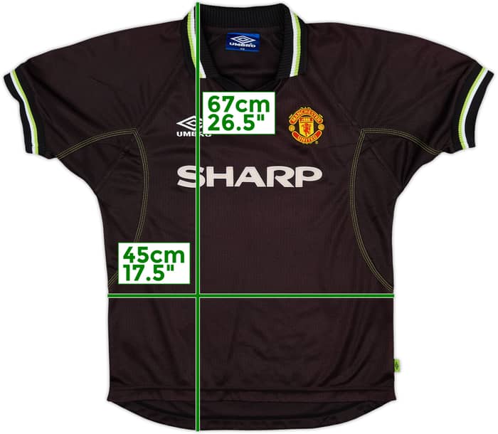 1998-99 Manchester United Third Shirt - 8/10 - (L.Boys)