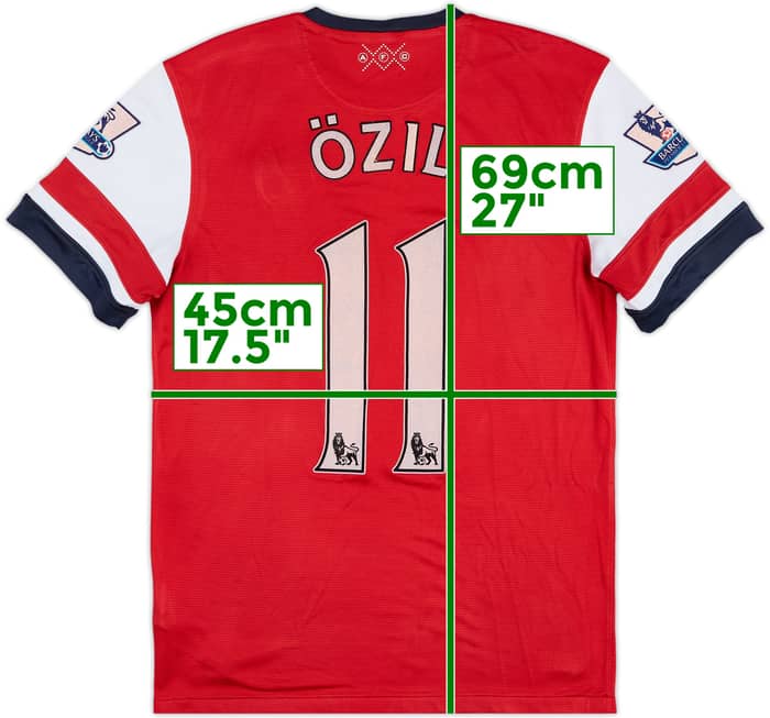 2012-14 Arsenal Home Shirt Ozil #11 - 6/10 - (S)