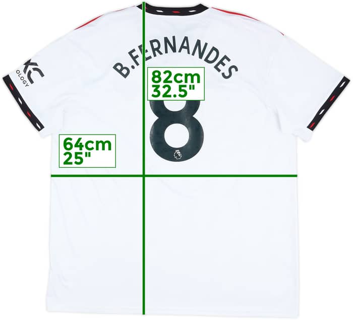 2022-23 Manchester United Away Shirt B.Fernandes #8 - 10/10 - (XXL)