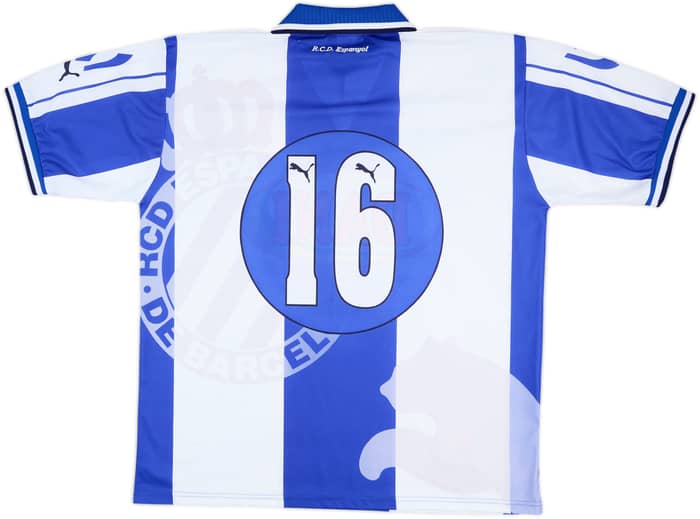 1997-98 Espanyol Match Issue Home Shirt #16