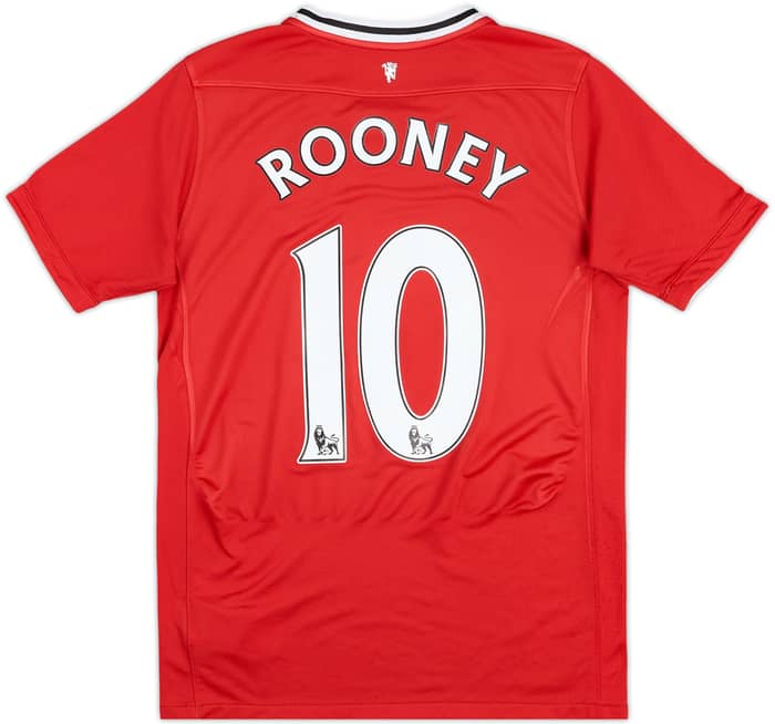 2011-12 Manchester United Home Shirt Rooney #10 - 8/10 - (XL.Boys)