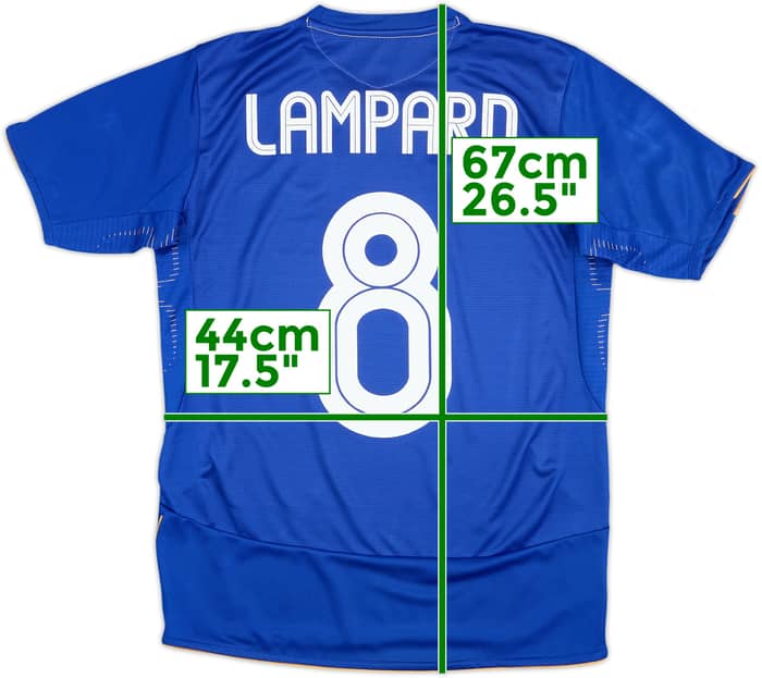 2005-06 Chelsea Centenario Local Camiseta Lampard #8 - 8/10 - (XL.Boys)