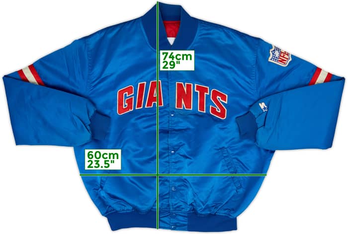 1980s New York Giants Starter Satin Varsity Jacket - 6/10 - (XL)