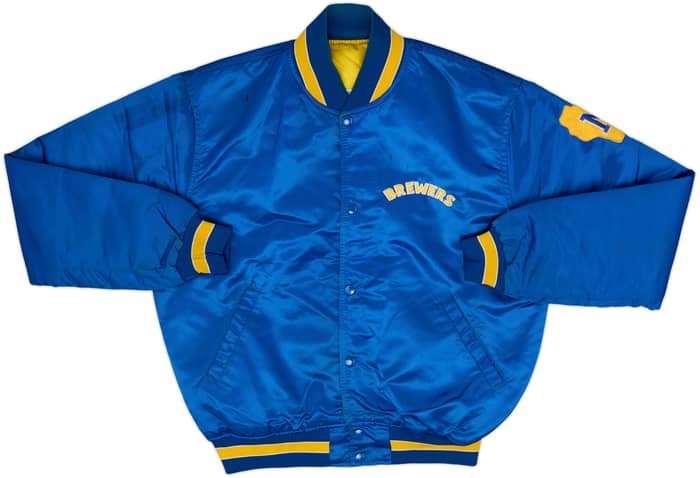 1990-93 Milwaukee Brewers Starter Satin Varsity Jacket - 7/10 - (L)