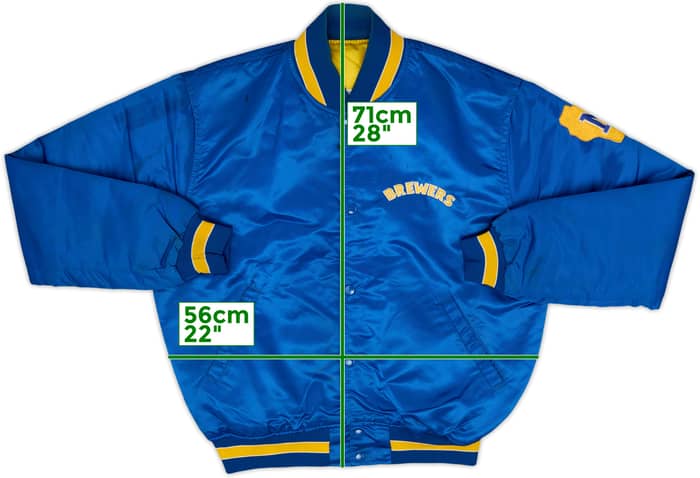 1990-93 Milwaukee Brewers Starter Satin Varsity Jacket - 7/10 - (L)