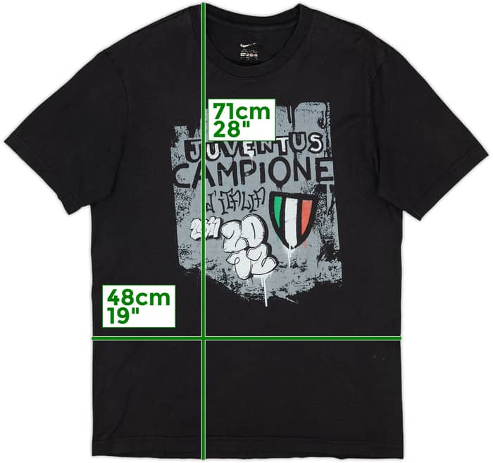 2011-12 Juventus Nike 'Campione' Graphic Tee - 7/10 - (S)