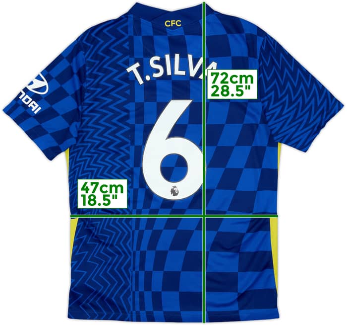 2021-22 Chelsea Home Shirt T.Silva #6 - 8/10 - (M)