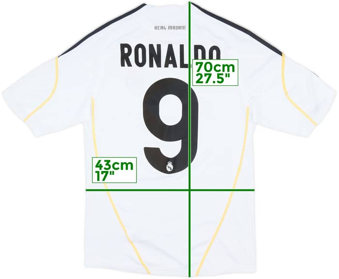 2010-11 Real Madrid Home Shirt Ronaldo #9 - 10/10 - (S)