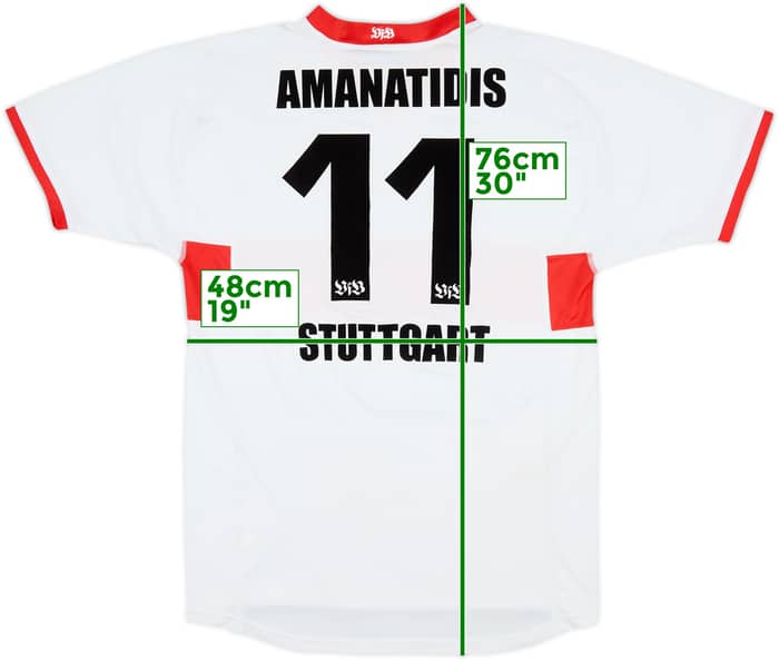 2003-04 Stuttgart Home Shirt Amanatidis #11 - 6/10 - (M)