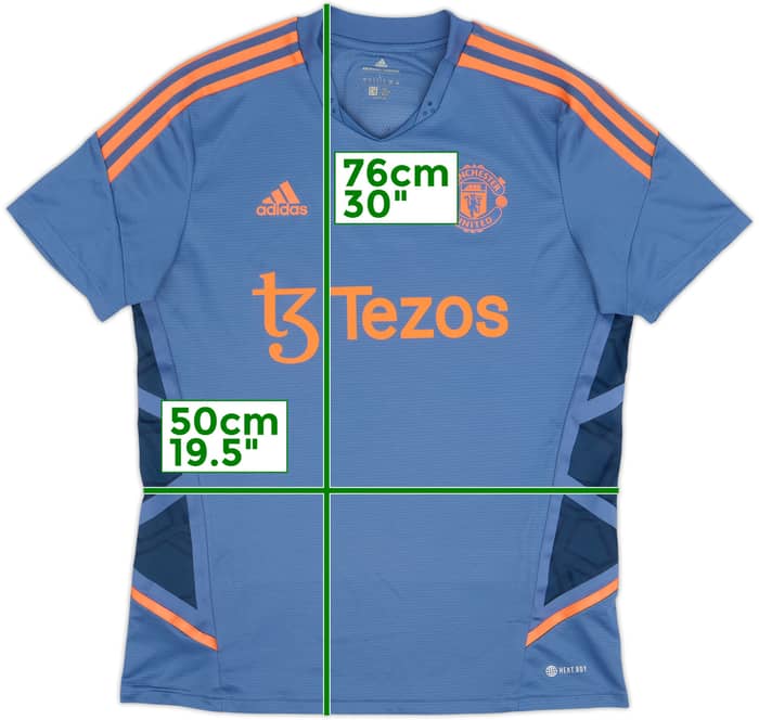 2022-23 Manchester United Authentic adidas Training Shirt - 9/10 - (L)