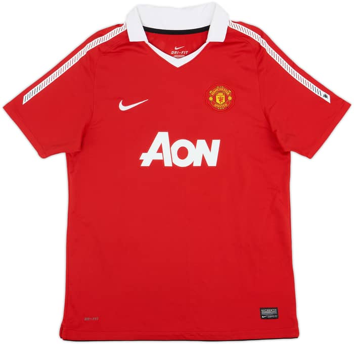 2010-11 Manchester United Home Shirt Rooney #10 - 9/10 - (XL.Boys)
