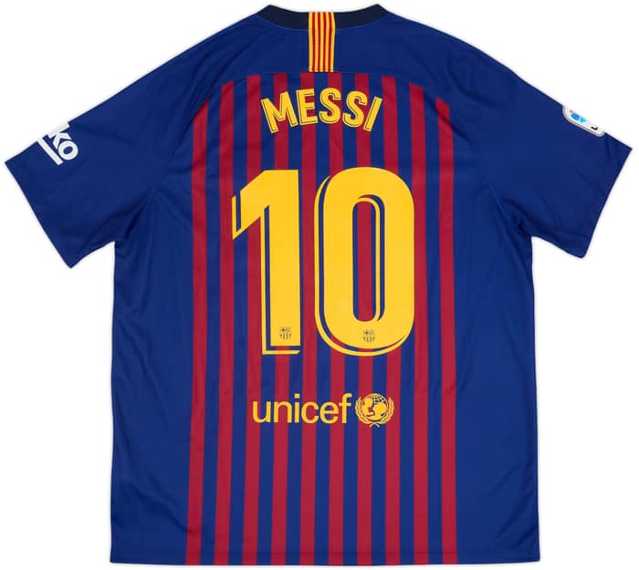 2018-19 Barcelona Camiseta Local Messi #10 - 9/10 - (XL)