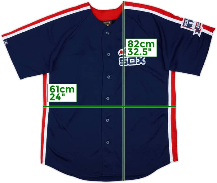 2013 Chicago White Sox Fisk #72 Majestic Cooperstown Collection Jersey - 9/10 - (L)