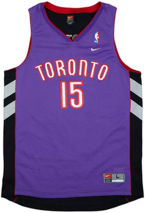 2000-03 Toronto Raptors Carter #15 Nike Swingman Away Jersey - 9/10 - (L)