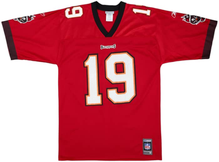 2001 Tampa Bay Buccaneers K.Johnson #19 Reebok Home Jersey - 8/10 - (M)