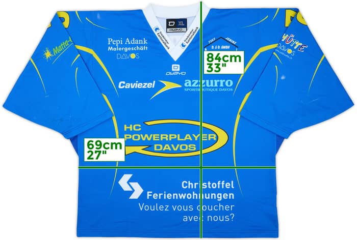 2000s HC Powerplayer Davos #76 Owayo Home Jersey - 5/10 - (XL)