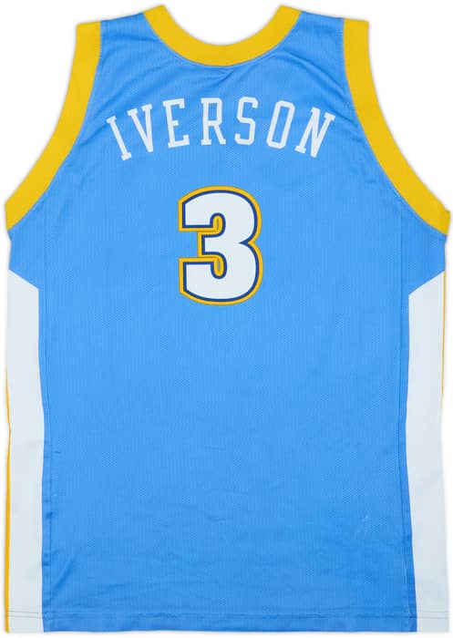 2003-10 Denver Nuggets Anthony #15 Champion Away Jersey - 6/10 - (XL.Boys)