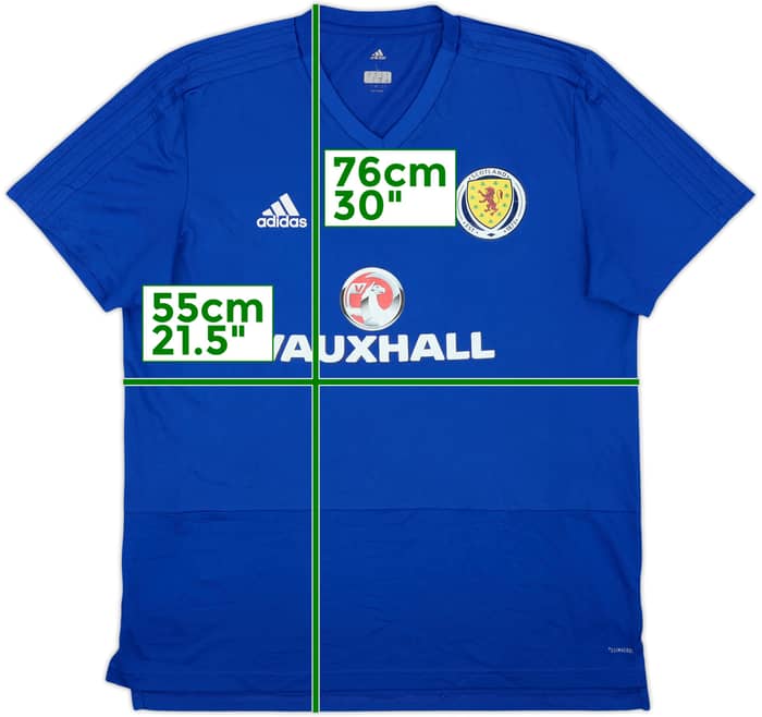 2017-18 Scotland adidas Training Shirt - 9/10 - (L)