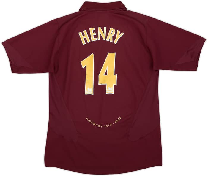 2005-06 Arsenal Home Shirt Henry #14 - 7/10 - (L.Boys)